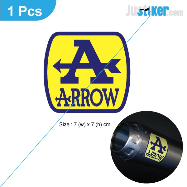 Arrow Sticker Logo Silencer Knalpot Exhaust Muffler