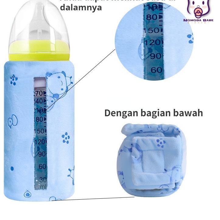 MOMO Penghangat Asi Botol Susu Bayi Warmer Pemanas Botol Susu Portable Dengan USB Untuk Outdoor Bott