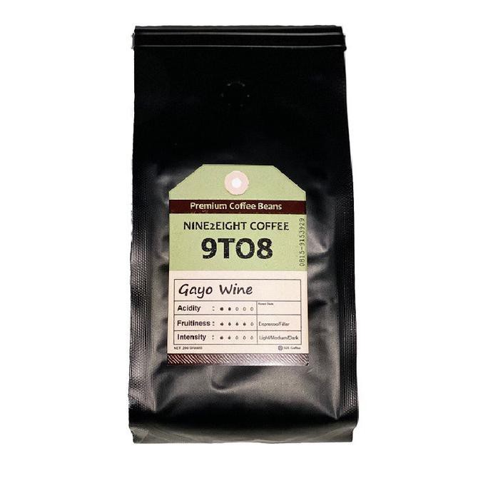 

BEST SELLER Aceh Gayo Wine 928 coffee biji kopi hitam medan sumatra drip espresso - Biji utuh KP284