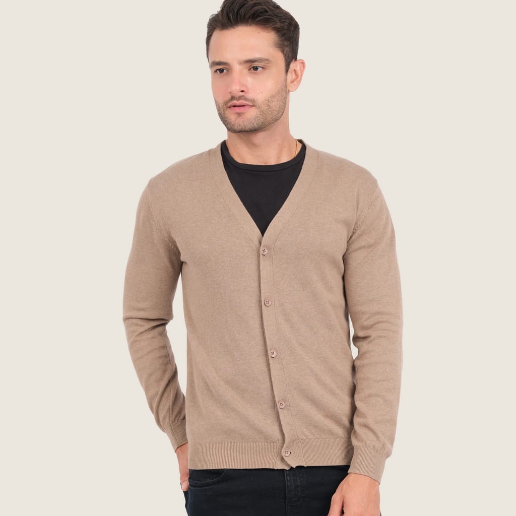 cartigan sweater rajut  PRIA kancing