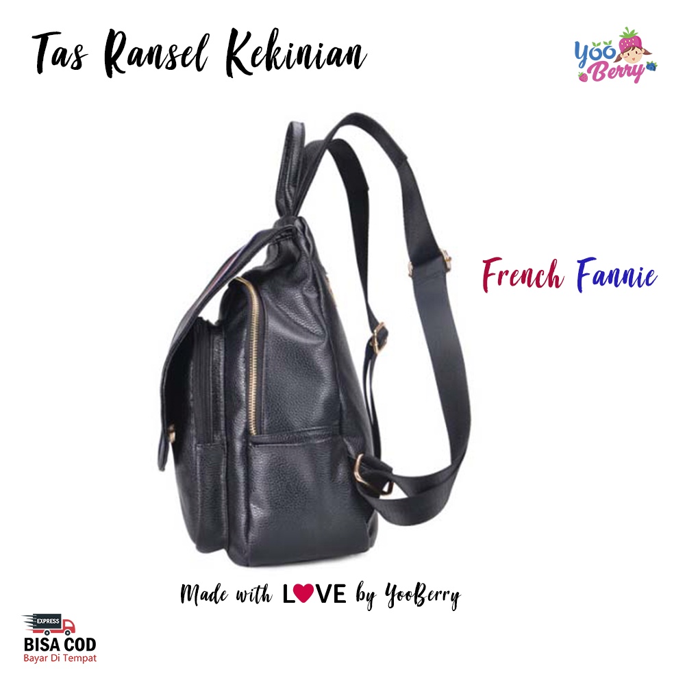 YooBerry Tas Ransel Backpack Wanita Impor French Fannie Gaya Korea Berry Mart