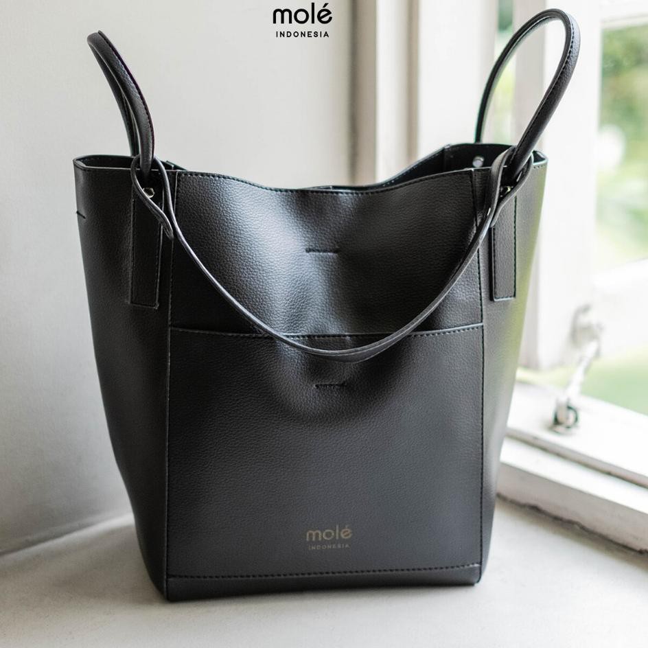 Lagi Tren.. Tas Kulit - Alessandria Black - Mole Indonesia