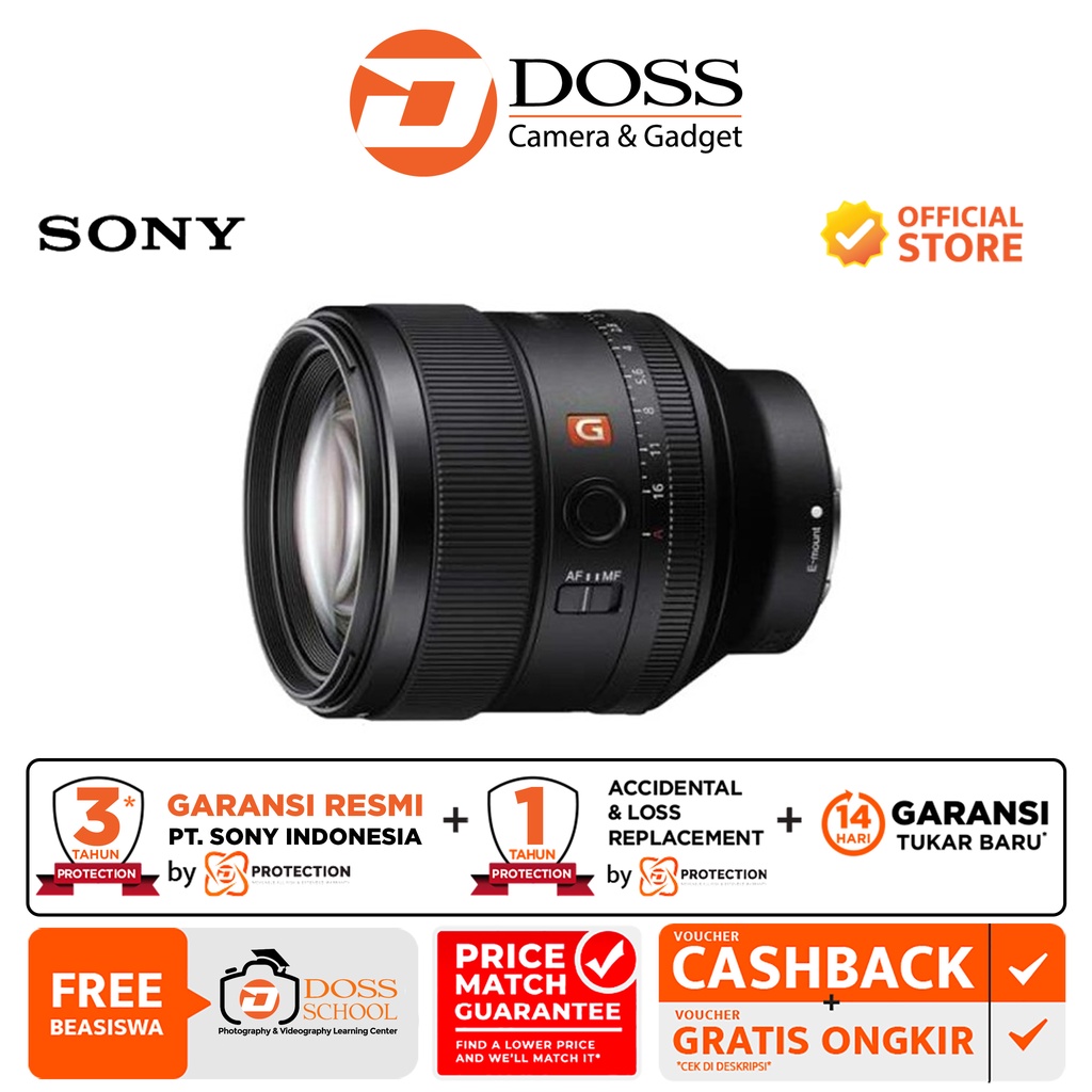 Sony FE 85mm f/1.4 GM / Lensa Sony 85mm