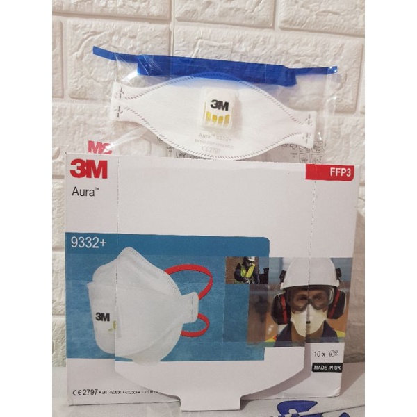 Masker 3M 9332+ N95 FFP3 Aura