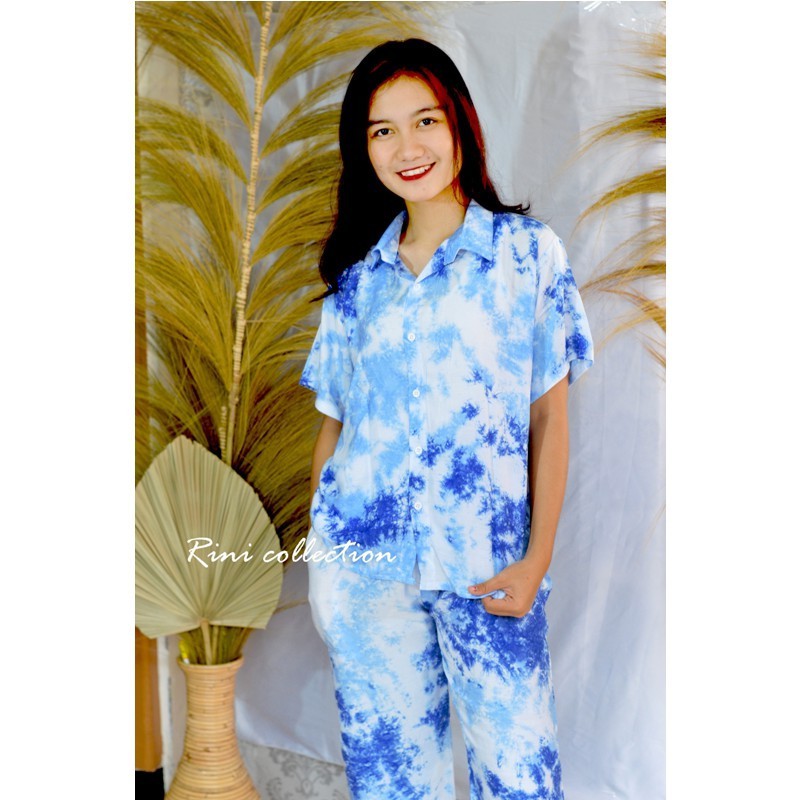 PIYAMA BALI MOTIF TYE DIE/pajamas bali