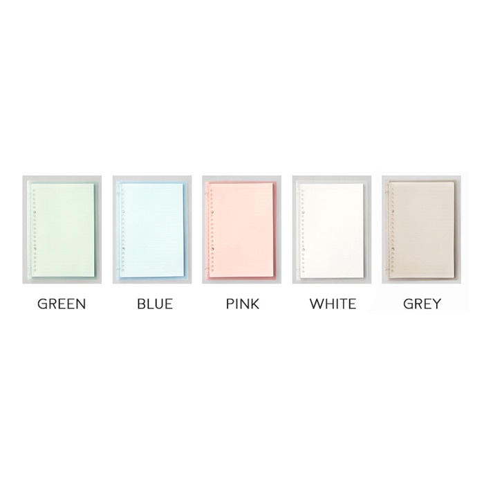 

READY Claire Plain Color Slim File Binder A5 / Buku Binder A5 / Binder A5 - Green BERKUALITAS
