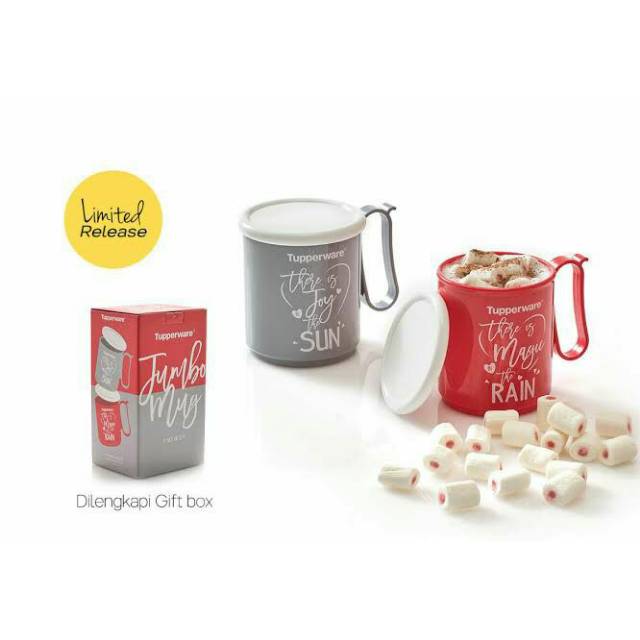 Jumbo mug tempat/gelas/cangkir minum hadiah kado pernikahan