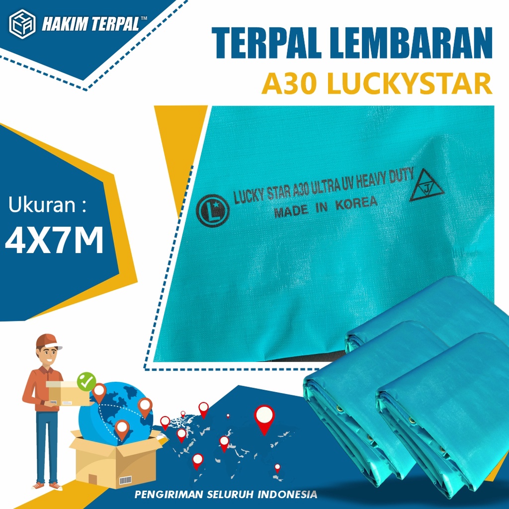 Terpal Lembaran 4X7 M A30 Lucky Star UV