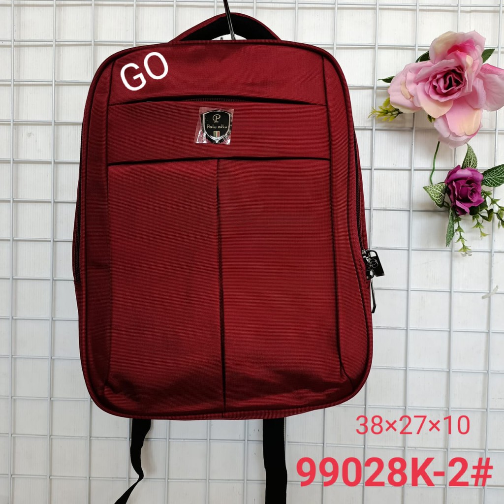 gos PALO ALTO TAS RANSEL Laptop Free RainCover Tas Punggung Pria Wanita Original