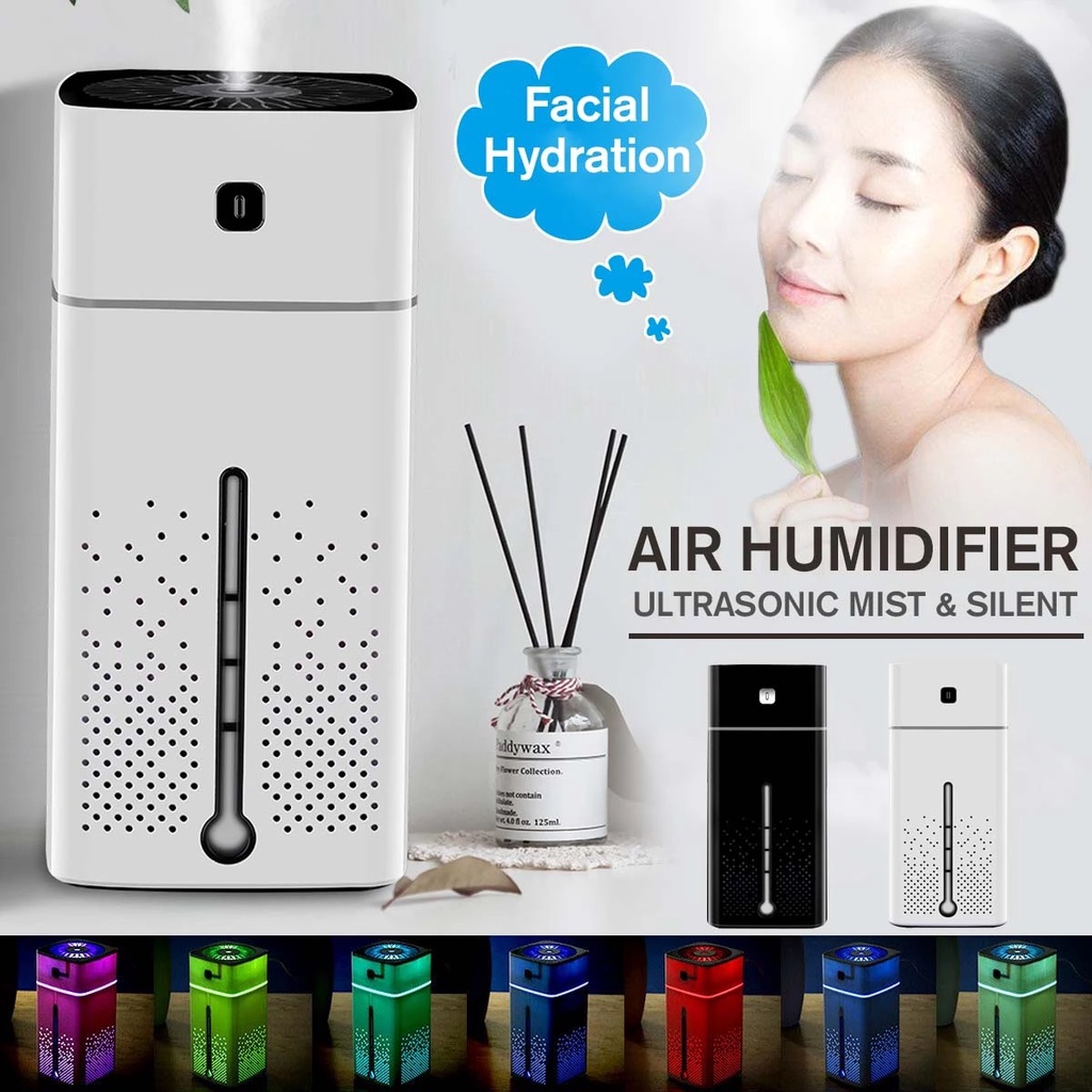 Humidifier Diffuser 1000ml Air Purifier USB Atomizer Ultrasonik Kapasitas Penjernih Udara Aroma - HAP1L