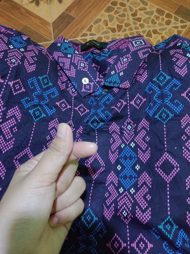 Credomenstore Short Batik Songket Motive Size M-xl Kemeja Batik Pria Lengan Pendek