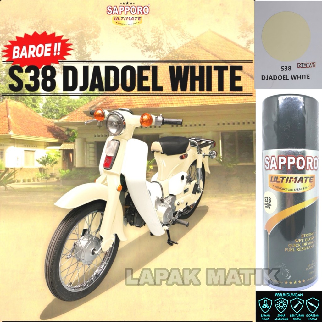 Pilok Sapporo Ultimate JADUL WHITE / DJADOEL WHITE S38 400ML WARNA GADING