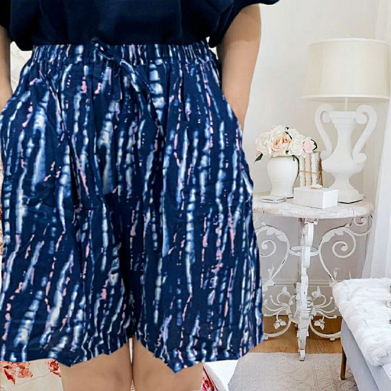 celana pendek santai jumbo wanita muat sampai 100kg keatas ada kantong di kanan kiri celana pendek wanita size jumbo celana santai wanita jumbo muat sampai 100 kg keatas bahan katun twill berkwalitas