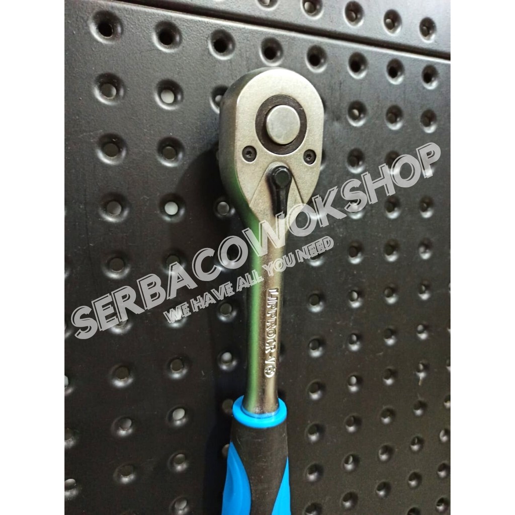 Lippro Gagang Rachet Wrench With Rubber 1/2 Inch Gagang Kunci Sok 1/2&quot; Termurah Berkualitas