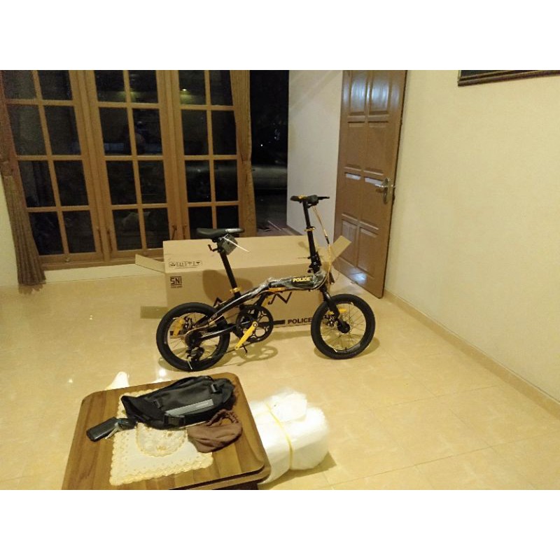 sepeda lipat police milan ring 16/20