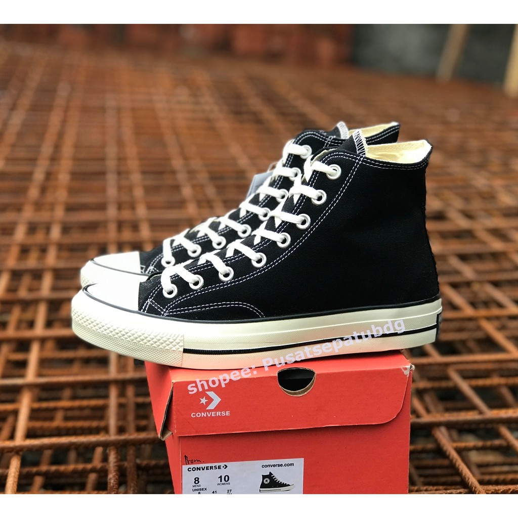 Sepatu Converse 70s High Hitam Putih Premium Sneakers