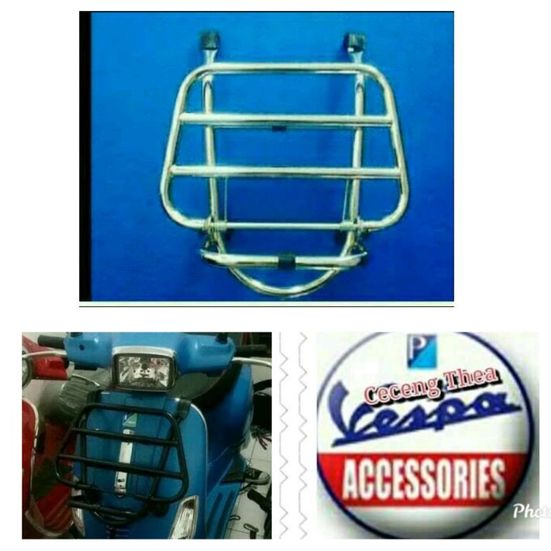 aksesoris vespa matic S125/150 Frontrack/rak depan aksesoris vespa matic