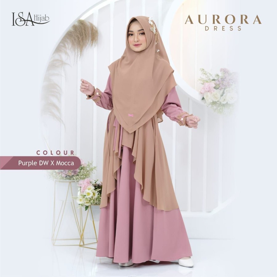 ISAhijab Aurora Dress Gamis Mewah Ori By ISAhijab Aurora