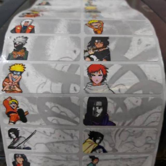 

Label nama NARUTO size S M L
