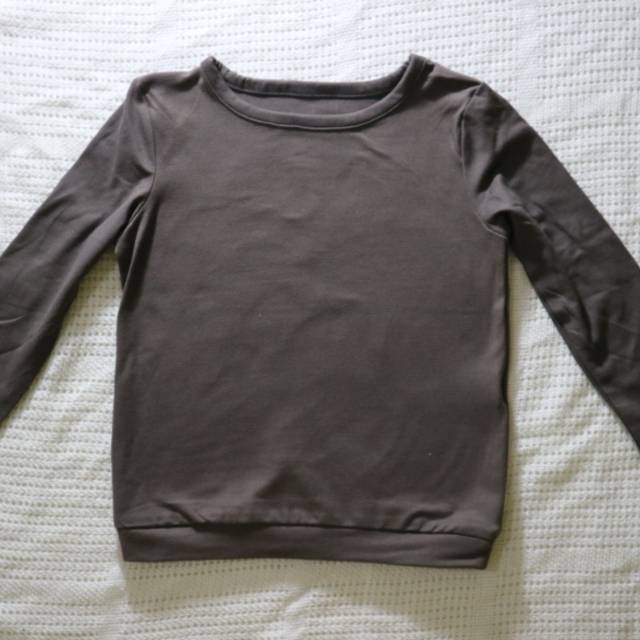 Kaos Polos Lengan Panjang Carter's - Grey