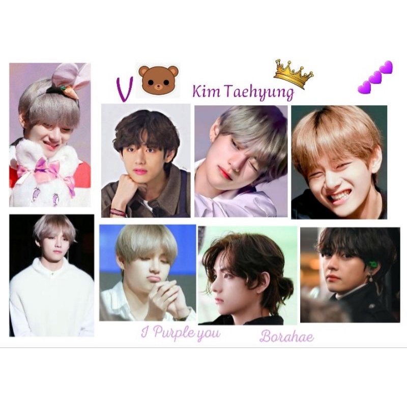 

V Bts stiker Taehyung stiker Kim Taehyung BTS Stiker Taehyung imut stiker Taehyung lucu pouty Taehyung stiker Borahae stiker i purple you stiker