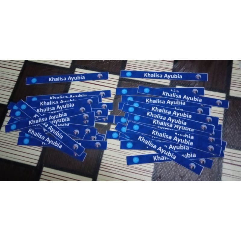 

Sticker Nama Untuk Pensil dan ATK Custom