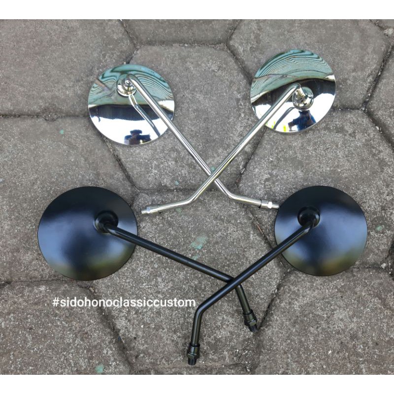 Spion retro bulat tangkai panjang drat 14 honda PCX scoopy grand win beat genio prima star vario-Spi