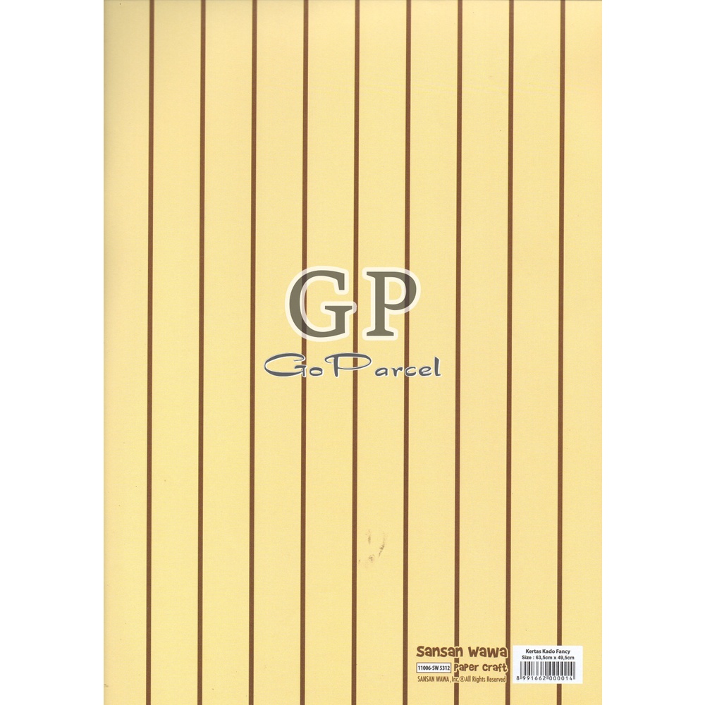 ( 5 Lembar ) SMALL LINE SANWA - KERTAS KADO STRIPES STRAIGHT - GIFT WRAPPING PAPER SANSAN WAWA