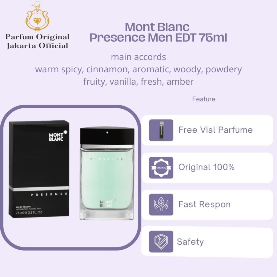 Parfum Parfume Perfume Asli Perawatan Kecantikan Original Import Branded Pria Laki Laki Cowok Mont B