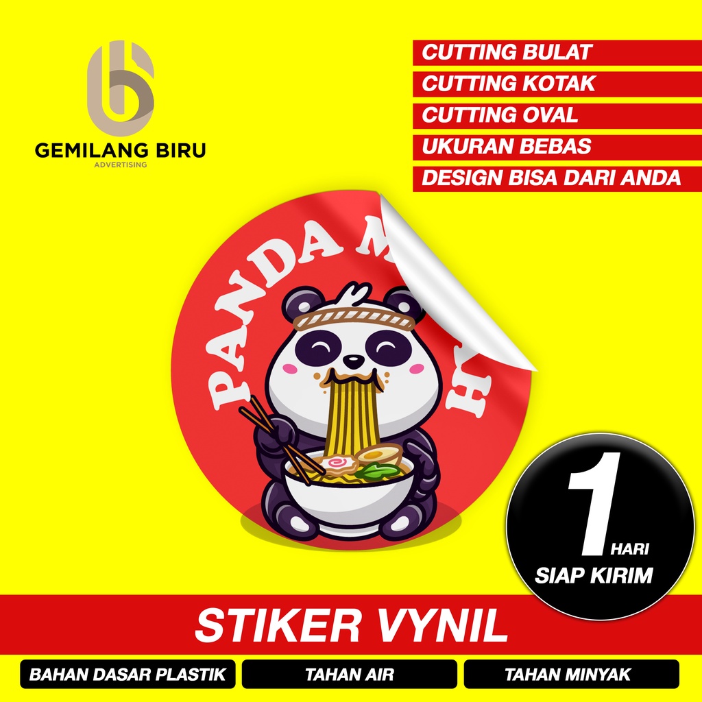 

STIKER VYNIL LEMBARAN / CUTTING A3 KUALITAS PREMIUM FREE DESIGN