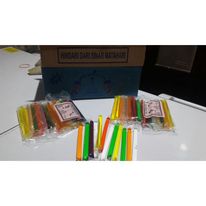 Jely Stick/Jeli Monas Agar-Agar Aneka Rasa Buah Isi 12pcs