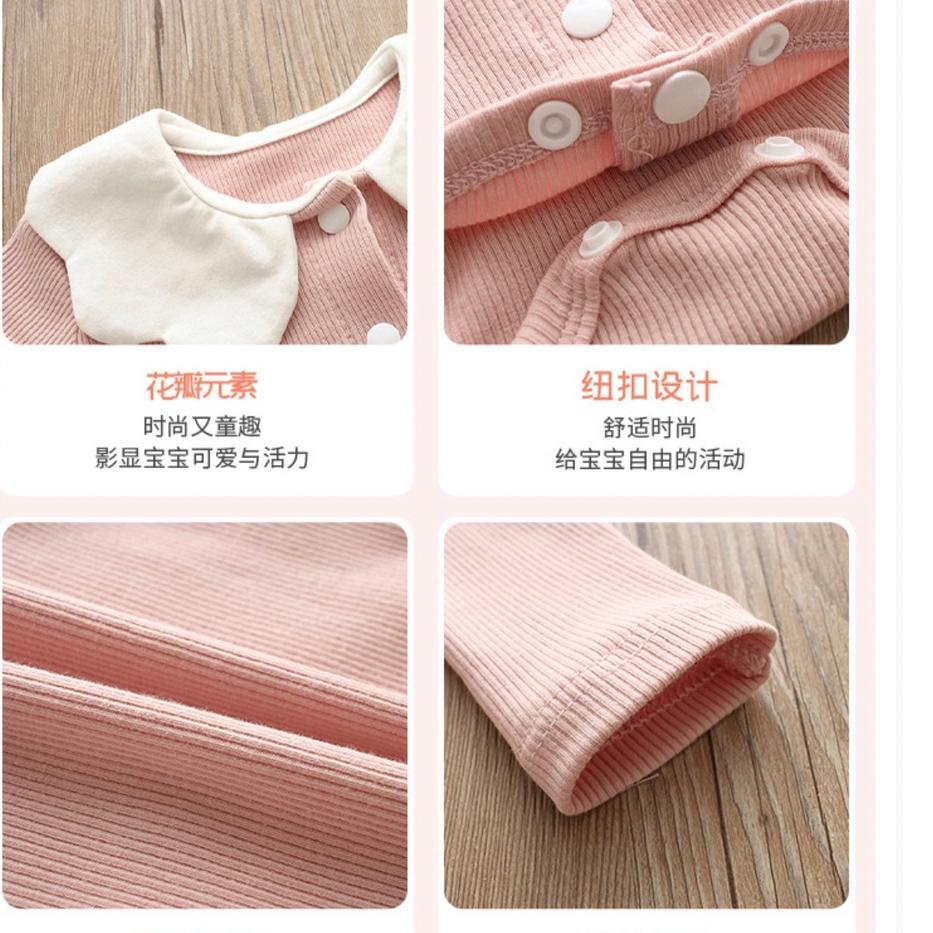 Miliki - 0-12bln JUMPER RUFFLE BASIC BAYI  JUMPSUIT ROMPER BAJU PAKAIAN ANAK catalog YQER YB