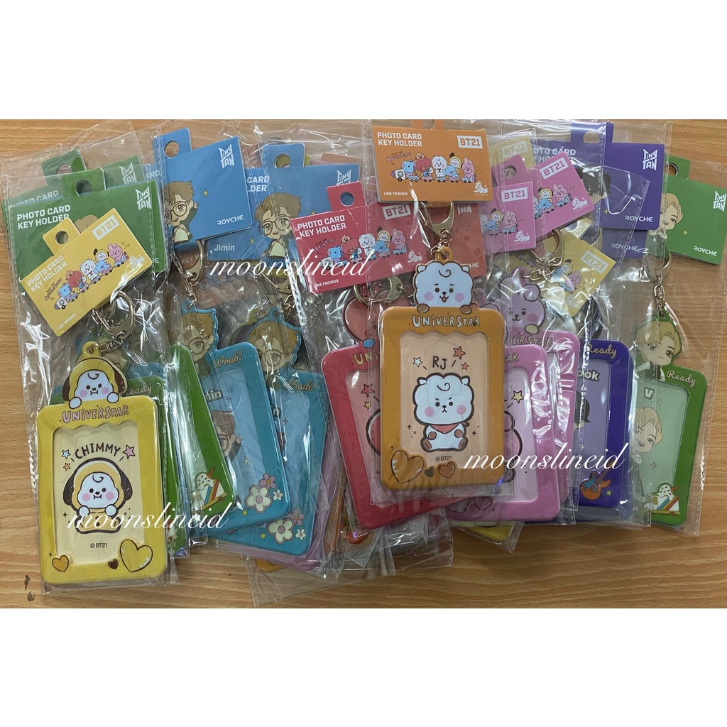 [READY STOCK] OFFICIAL BT21 & TINYTAN PHOTO CARD KEY HOLDER