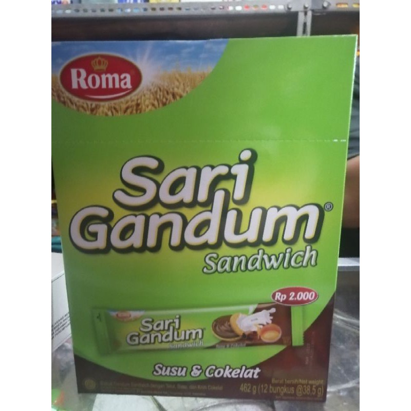 

Sari Gandum Sandwich isi 12 @ 38,5gr