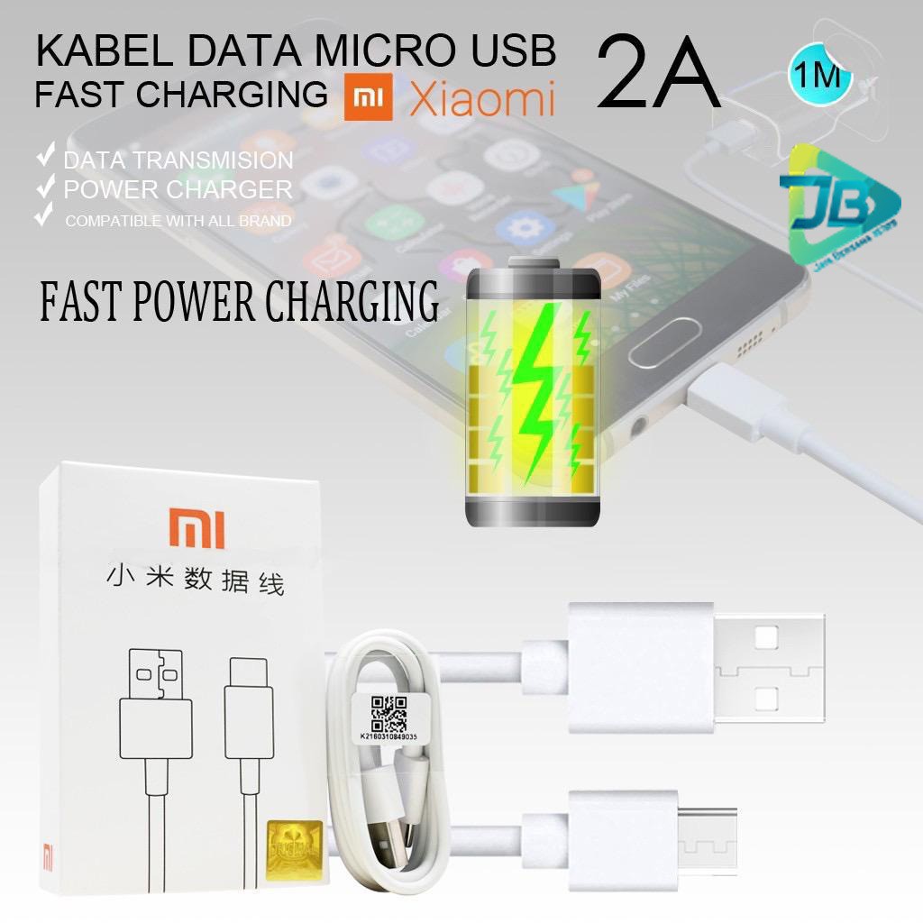 BM002 Mi9 WHITE XIAOMI KABEL DATA NEW MODEL ORIGINAL REDMI NOTE 5A 4 4X 7 6 6pro MICRO USB JB3588