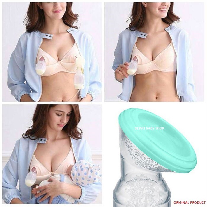 Pompa Asi Silikon Mooi Mom (  Silicon Breast Pump-BreastPump Silicone-Pompa Air Susu Ibu Menyusui )