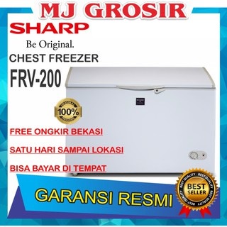 SHARP FRV 200 CHEST FREEZER BOX FRV200 LEMARI PEMBEKU 200 LITER