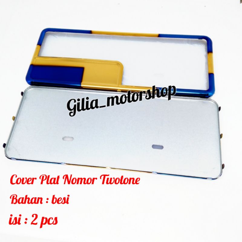 Cover Plat Nomor Twotone Thailand Besi Cover Plat Besi Import