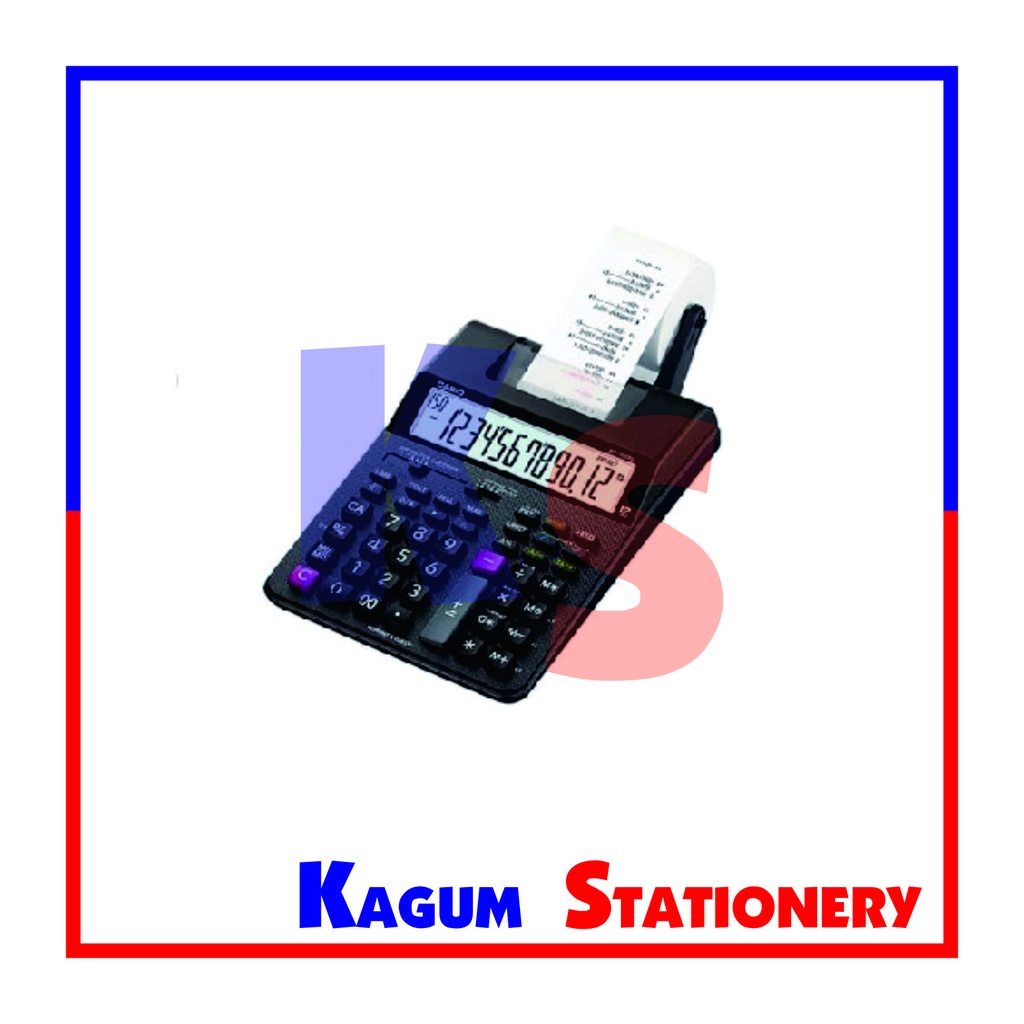 

KALKULATOR 12 DIGIT PRINT AC CASIO / HR 100 RC