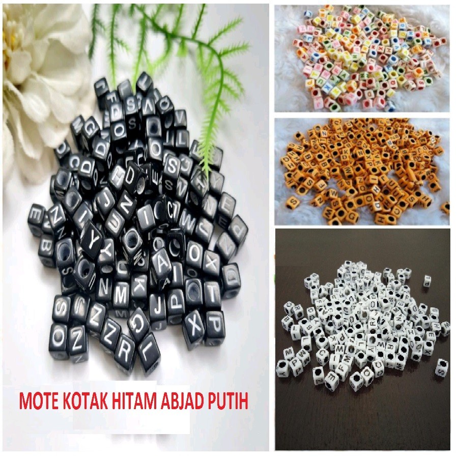 30 GRAM MIX RANDOM MANIK MOTE HURUF MIX BANYAK VARIAN LENGKAP