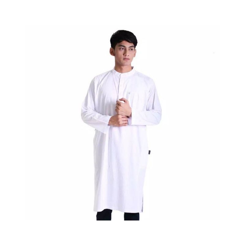 ZATTA MEN - GAMIS PUTIH POLOS PRIA - ZM RAUFA