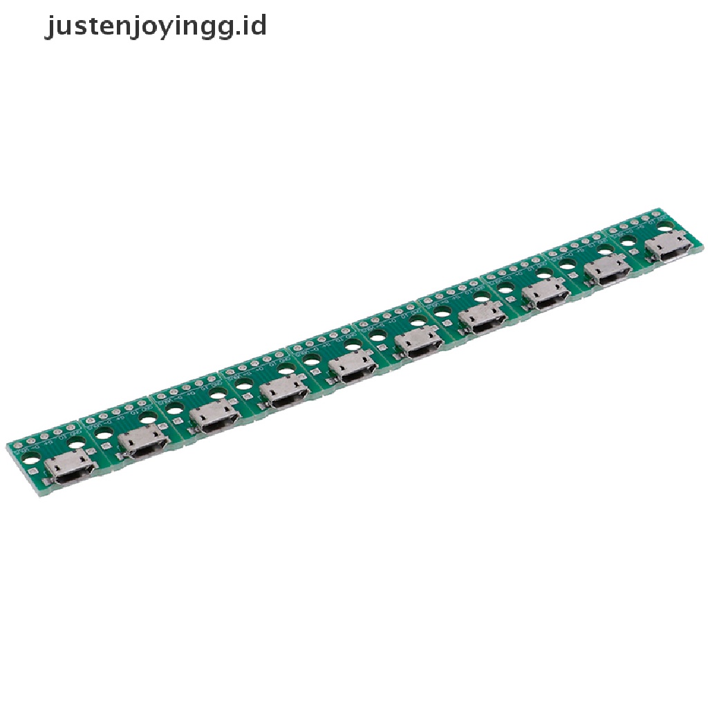 10 Pcs Papan Konektor Konverter MICRO USB Ke DIP Adapter 5 Pin Female PCB