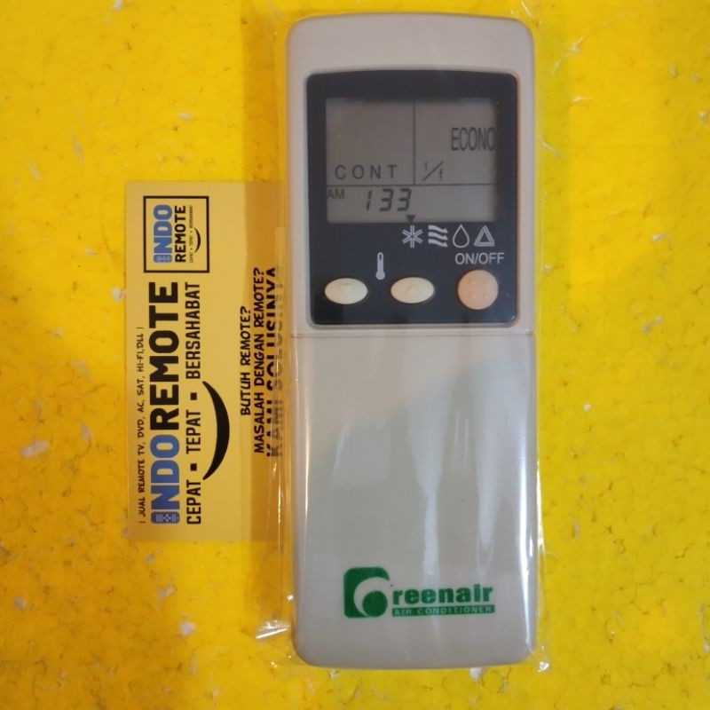 REMOTE REMOT AC GREENAIR ORIGINAL