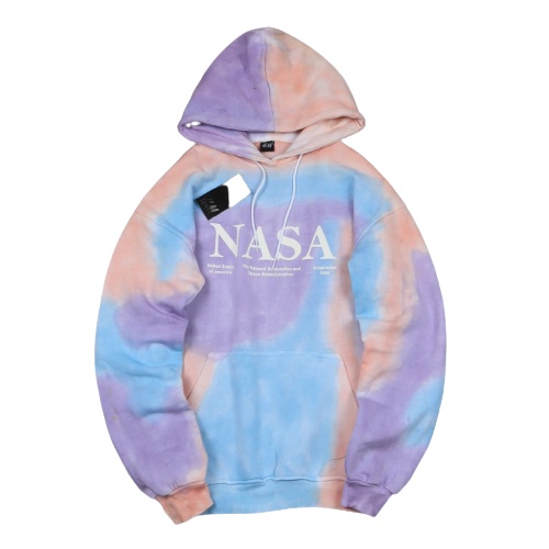 Jaket Sweater Hoodie TIE DYE NASA TIE DYE PELANGI – Lilac Edition Trendy Casual Unisex Good Brand Qua