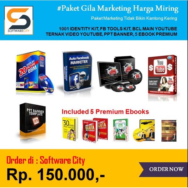 Jual 1001 IDENTITY KIT, FB TOOLS KIT, BCL MAIN YOUTUBE, TERNAK YOUTU