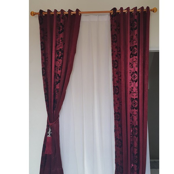 BENISONMART | RBF | GORDEN JENDELA PREMIUM BLACKOUT MOTIF | TIRAI HORDENG ELEGAN MEWAH MURAH