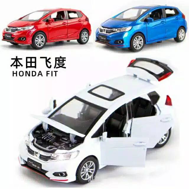 Terlaris miniatur mobil diecast mobil Honda Jazz Mainan mobil mirip seperti Asli Termurah skala 1:32