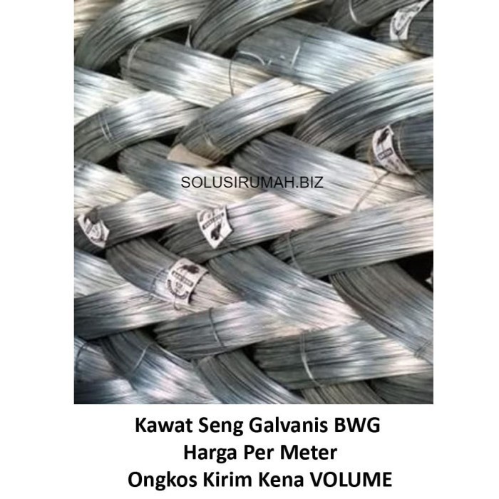 Kawat Seng Galvanis BWG 22 - 0.7 mm Harga Per Meter Kawat Tali Licin