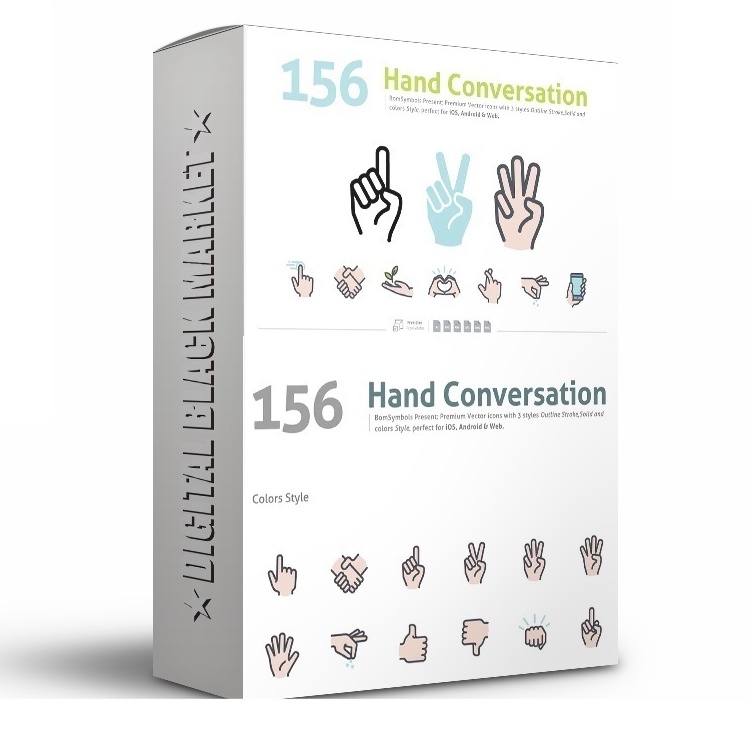 Hand Conversation - Vector Designs