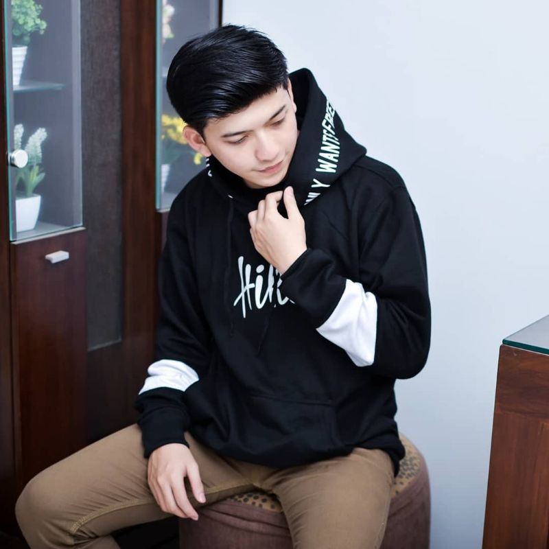 NAZRIL [COD] BASIC SWEATER || SWEATER HOODIE WANITA HIKE|| CRAWNECK SWEATER || SIZE ( M-L-XL )